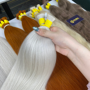 Extensiones de Cabello Humano Vietnamita al por Mayor, Cabello Virgen a Precio de Mayoreo, Color Platino, Largo y Liso - Product Image 4
