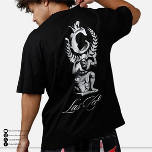 เสื้อยืดโอเวอร์ไซส์แขนสั้นผ้าฝ้าย 100% ล้างสีแบบวินเทจ พิมพ์ลายโลโก้แบบ DTG ทรงบ็อกซี่ ใส่ได้ทั้งชายและหญิง เป็นมิตรต่อสิ่งแวดล้อม ระบายอากาศได้ดี - Product Image 5