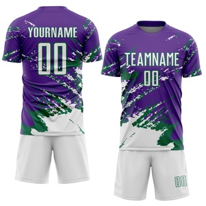 Conjunto de Uniforme de Fútbol Elite, Malla Transpirable Tipo Bird Eye, Jersey y Pantalones Cortos de Fútbol, Logotipo Personalizado, Nombre y Número del Jugador, Venta al Por Mayor - Product Image 1
