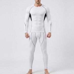 Combinaison de compression flexible à manches longues, sous-vêtement de sport respirant pour la course à pied, la gym et les activités sportives - Product Image 3