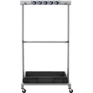 Organizzatore per Attrezzi da Giardino a 10 Scomparti con Ganci, Porta Utensili a Torre per Manici Lunghi, per Organizzazione e Stoccaggio in Garage e Giardino - Product Image 6