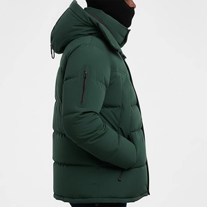 <b>Top</b> Trending <b>Shiny</b> Nylon Bomber Jacket Men's Zipper Turn-down Collar Custom Printed Front Logo Waterproof Windproof Breathable - Product Image 6