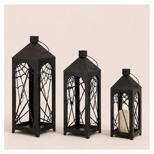 Modern Decorative Halloween <b>Lanterns</b> Indoor Outdoor Metal Hanging <b>Lanterns</b> for Spooky Home Party & Haunted House Decor - Product Image 3