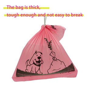 Vente en gros de sacs à 8 rouleaux roses personnalisés de sacs à crottes de chien biodégradables et écologiques de Taïwan - Product Image 3