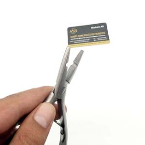Pinzas para Extensiones de Cabello de un Solo Orificio con Logotipo Personalizado, Pinzas de Acero Inoxidable para Micro Anillos, Pinzas para Extensiones de Cabello - Product Image 3