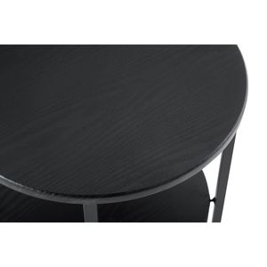 Set di 2 Comodini Rotondi a 2 Livelli in Stile Rustico per Spazi Piccoli - per Camere da Letto e Soggiorno - Product Image 5