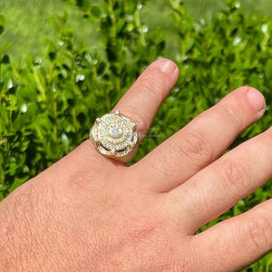 18k Solid Gold Diamond <b>Ring</b> GRA Certified VVS Diamond 925 Sterling <b>Silver</b> <b>Ring</b> Customized Design Party <b>Ring</b> for <b>Men</b> Women - Product Image 3