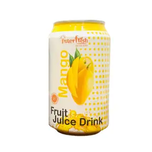 330ml Interfresh Fabricación de bebidas Tropical Beber Mango Juice Mano Nectar OEM ODM Servicio de Vietnam