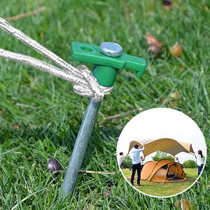 Set di 20 Picchetti per Tenda Resistenti da 25 cm con Corde in Nylon da 2,95 m e Martello per Tende Pop-up - Product Image 5