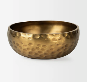 Bol en aluminium doré poli fait main, tendance, moderne, de luxe, résistant à la décoloration, idéal pour la maison et les mariages – Vente chaude - Product Image 2