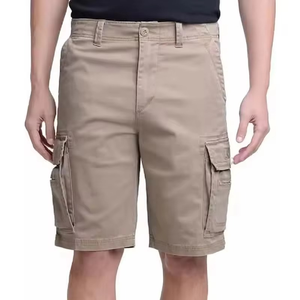 Summer Men's High Street Elastic Waist <b>Cargo</b> <b>Shorts</b> Quick Dry Breathable Spandex/Polyester Solid Color Pattern Hot <b>Shorts</b> - Product Image 1