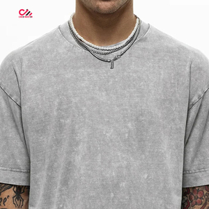 T-shirt délavé à l'acide de qualité supérieure pour usage décontracté – Meilleure vente, style tendance - Product Image 5