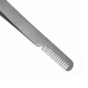 Pinza Profesional de Acero Inoxidable para Cejas con Peine, Punta Inclinada de Precisión, Pinza de Doble Extremo para Depilación y Cuidado de Cejas y Pestañas - Product Image 2