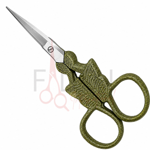 Antique Gold Embroidery <b>Scissors</b> Stainless Steel eyebrow shaping or Thread Cutting <b>Sewing</b> Craft - Product Image 5