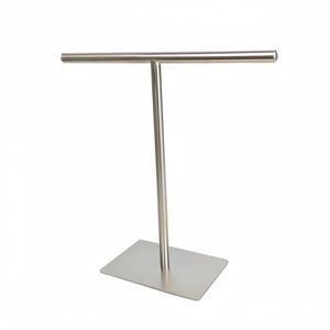 Portarrollos y Toallero de Mano en Forma de T, Moderno, de Acero Inoxidable con Acabado Cromado, Independiente, para Cocina, Baño y Hotel - Product Image 3