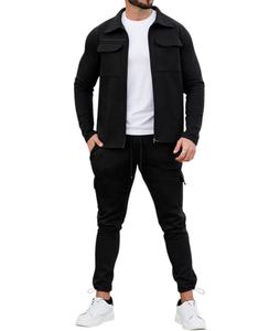 Survêtement personnalisé 500 GSM Fleece Cotton Blank Colors Hoodie et Jogger Pants Survêtements Hommes - Product Image 1