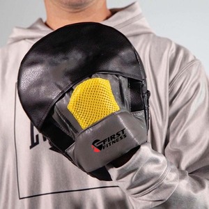 Pads de frappe en cuir PU avec logo personnalisé – Sangles réglables pour l'entraînement de kick et de boxe - Product Image 4