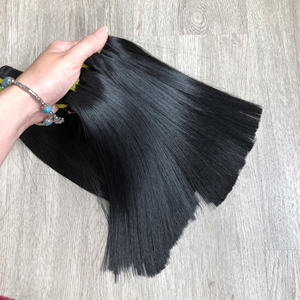 Extensiones de cabello a precio de fábrica de color natural humano vietnamita mezcla de color liso hueso - Product Image 2