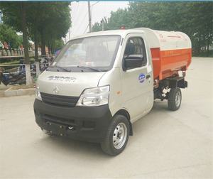 Piccolo camion della spazzatura a benzina Duy 3 m3 con braccio a gancio 3ton veicolo per la raccolta dei rifiuti domestici in acciaio inox furgone vendita - Product Image 1