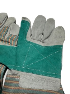 Wholesale Protection Construction Industry Rigger Safety Work Leather <b>Gloves</b> Material Cow Split Leather Working <b>Gloves</b> - Product Image 4