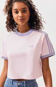 T-shirt court unisexe décontracté en coton 100% avec logo, tricoté, couleur lilas, blocs de couleurs, col rond, manches courtes, style sportif - Product Image 6