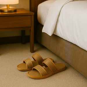 Chaussons Sheetal Pati faits à la main, écologiques, biodégradables, légers et lavables |   Matériaux naturels pour les chambres d'hôtel et de villégiature - Product Image 5
