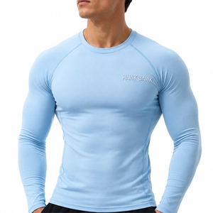 <b>Men's</b> <b>Compression</b> <b>Shirt</b> Quick Dry Soft Stretch Active Power Flexible Motion Athletic Fit Moisture Wicking Breathable Athletic - Product Image 1