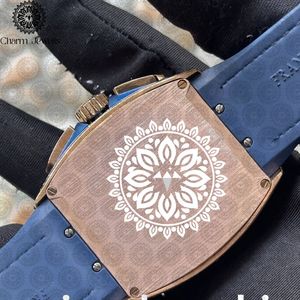 Reloj Mecánico de Lujo para Hombre Charm Jewels con Caja Poligonal con Incrustaciones de Diamantes, Correa de Cuero, Esfera Analógica de 43 mm, Diseño de Brújula - Product Image 6