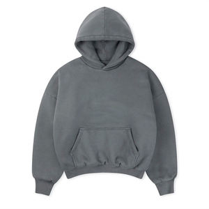 Sudadera con Capucha Gris Carbón para Hombre, Sudadera Informal, Ropa de Calle de Invierno, Moda - Product Image 1