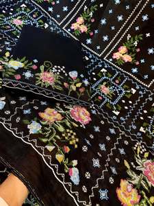 Premium Malty Embroidery Fabric Sequin Embroidered Mesh Lace Fabric for Wedding Bridal Couture and Fashion Apparel - Product Image 5