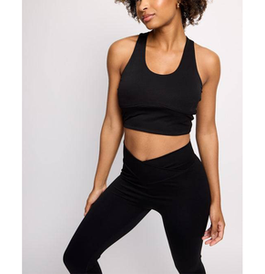 Ensemble de yoga sexy effet seconde peau pour femme 2026 – Tenue de sport athlétique extensible 4 directions, vêtements de gym en spandex taille haute - Product Image 2