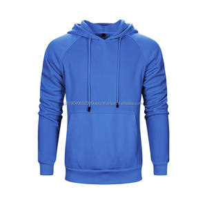 Sweat à capuche uni de bonne qualité en polyester pour hommes EU USA grande taille OEM logo personnalisé vierge vente en gros - Product Image 5