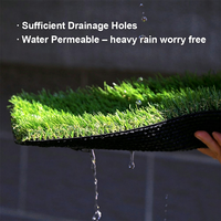 Gazon artificiel adapté aux animaux domestiques, résistant aux UV, gazon synthétique à bonne drainage, gazon artificiel pour jardin et cour