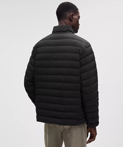 Chaqueta Acolchada con Capucha y Cuello Alto para Hombre EVER GLOW, Negra, Transpirable, Resistente al Viento, con Relleno de Poliéster, para Invierno, Informal, con Cierre - Product Image 2