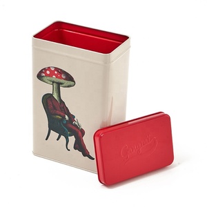 Premium Quality Customized Enamel Ivory Red French Country Design Eco-Friendly Durable <b>Waterproof</b> <b>Storage</b> Tin <b>Box</b> Champiman - Product Image 3