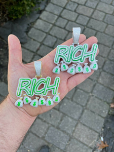 จี้เพชรโมอิสซาไนต์แบบกำหนดเอง สไตล์ฮิปฮอป VVS ประดับเพชรเต็มตัว  จี้ตัวอักษรเงินแท้ 925  จี้เพชรโมอิสซาไนต์สั่งทำ - Product Image 6