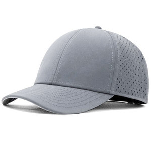 Gorra deportiva snapback perforada de poliéster transpirable de secado rápido, con diseño y logotipo personalizados de alta calidad, hecha en Pakistán. - Product Image 1