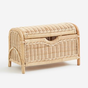 Storage Trunk Rattan Chest of Drawers for <b>Bathroom</b> Living Bedroom Decor Natural Handmade Bag Trunks <b>Basket</b> Organizer - Product Image 3