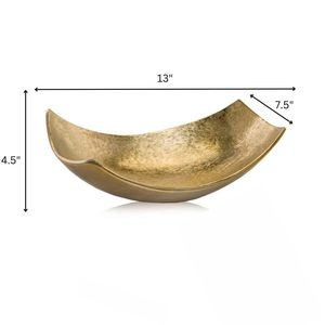 Modern Day Accents Cucha - Tazón Pequeño Decorativo de Aluminio Dorado Brillante para Nueces, Llaves, Centro de Mesa - Product Image 6