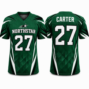 Custom American Football Jersey Wholesale Sublimated Team Uniform Player Number Breathable Sportswear Manufacturer Suppliers OEM - Product Image 3