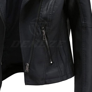 Chaqueta de Cuero Transpirable al Por Mayor, Último Estilo, Venta Caliente, Chaqueta de Cuero Personalizada para Mujer - Product Image 2