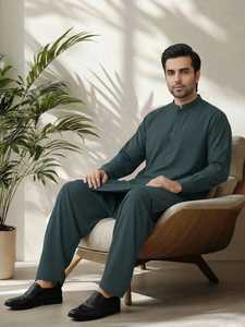 Collection de vêtements ethniques en coton de qualité supérieure pour hommes, best-seller du quotidien, Salwar Kameez, vêtements indiens et pakistanais - Product Image 5