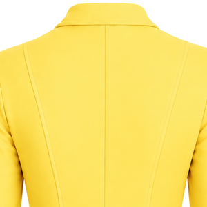 Chaqueta Ecuestre Amarilla para Mujer, Blazer de Montar a Caballo Elegante, Abrigo para Competencia Hípica, Ropa de Moda Personalizada al por Mayor - Product Image 4