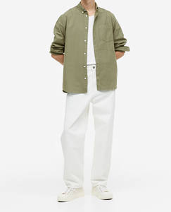 Camisas Formales de Verano para Hombre, Manga Larga, Satén, Alta Calidad, Antiarrugas, Secado Rápido, Transpirables, Ecológicas, Casuales - Product Image 3