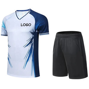Camiseta Deportiva Profesional Azul para Hombre y Mujer, Personalizable, de Secado Rápido, para Tenis de Mesa, Bádminton, Voleibol, Running, para Niños, Económica - Product Image 3