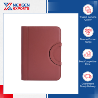 Nouvel arrivage : Classeur à anneaux en cuir PU de qualité standard avec organisateur multi-poches pour fournitures scolaires et de bureau