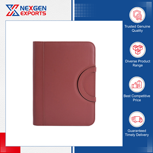 Última Llegada en Stock: Carpeta de Anillas de Cuero PU de Calidad Estándar con Organizador de Múltiples Bolsillos para Material Escolar y de Oficina - Product Image 6