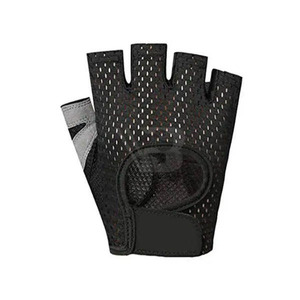 Breathable Leather <b>Half</b> Finger Gym Gloves For Weight Lifting Racing Fitness Training With Anti <b>Slip</b> Design And Custom Logo - Product Image 5