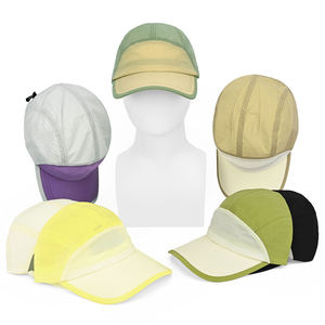 Gorra de 5 Paneles Bicolor para Pedidos al por Mayor, Ligera, Impermeable, para Camping, Fabricantes OEM, Diseño de Impresión Personalizado - Product Image 1