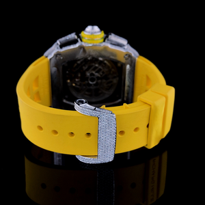 Reloj de Lujo Hecho a Mano, Edición Limitada, Automático, con Joyas, Arte y Belleza, en Acero Inoxidable, Cristal de Zafiro, con Reserva de Energía ETA y Fecha - Product Image 6